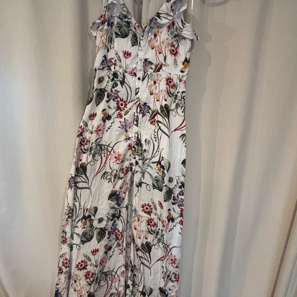 Lulu’s Floral Sleeveless Maxi Dress